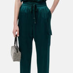 Cami NYC  Silk lace tank top joggers pants trousers pine emerald elsie set Photo 0