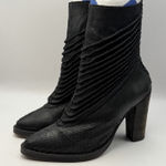 Free People  Woman's Sz 7.5 "Barleda"  Snake Skin Leather Ankle Boots EU 38 Photo 0