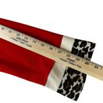 Vanity Fair Vintage  Red Fleece Gown Robe Leopard Print Collar & Cuffs Sz 18 Photo 5