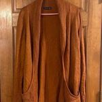 Verve Ami  women’s orange open cardigan sweater size xlarge. Photo 0