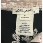 Ultra Pink  Womens Embroidered Crochet Lace Tank Top Black Size Medium Photo 6