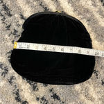 Vintage Black Velvet Gold Clasp Clutch Purse 9x9.5 inches Photo 4