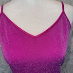 EXPRESS Women’s Sparkly Pink Cami Tank Top Size Medium Photo 5
