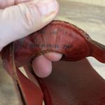 Frye Sandals Brick Red Leather Studded T-Strap Thong Women’s Photo 1