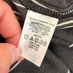 Ann Taylor Factory Black & White Stripes Flowy Oversized Boxy Long Sleeve Blouse Photo 3