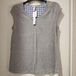 Flora's Follies Grey Pajama Short Sleeve Top L Size L Photo 0