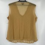 Ny Collection  Sheer Beaded Top Sz 3X Sleeveless Gatsby Glam Y2K Party Ruffle Photo 6