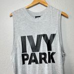 Ivy Park Tank Top Women's Size L Sleeveless Athletic Casual Gray Logo Activewear Photo 3