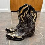 Old Gringo  Yippee Ki Yay Cowboy Cowgirl Western Boots Flame Stitching Brown 5.5 Photo 12