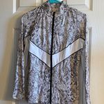 Boston Proper  Leopard Print Athletic Jacket - Black/White/Tan Photo 0