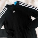 Adidas black long TRF crewneck sweater, brand new with tag Photo 2