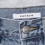 PacSun  Ultra High Rise Slim Cropped Jeans Womens 24 Blue Denim Cotton Button Fly Photo 2