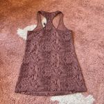 Lululemon  Cool Racerback Snakeskin Print Desert Snake Bark Berry Womens 6 Photo 1