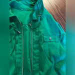 Womens Beautiful Kelly green jacket Silver Size M Photo 1