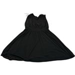 Old Navy smocked waist stretchy black dress Photo 3