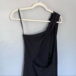 ASOS  One Shoulder Cocktail Party Open Back Mini Dress Black Small Medium 6 Photo 6