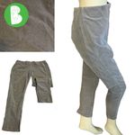 Ralph Lauren LAUREN GRAY CORDUROY HIGH WAIST LEGGINGS PANTS WITH ZIPPERS (12) Photo 1