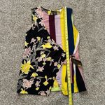 Diane Von Furstenberg  multicolor striped silk wrap sleeveless top size M Photo 7