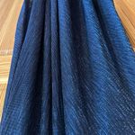 AQUA  Metallic Crinkle Halter Gown Photo 4