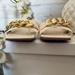 Boutique Faux Leather Chain Sandals Photo 3