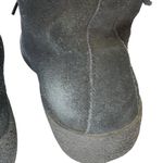 Cougar Cricket‎ Black Suede Faux Fur Lined Lace Up Winter Boots Photo 3