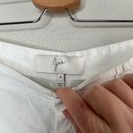 Joie  Womens White Linen Mid Thigh Cargo Shorts Size 8 minimalist Photo 2