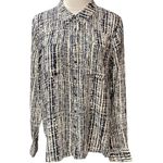 Holding Horses Anthropologie Sammie Print Long Sleeve Button Down Shirt Size 8 Photo 0