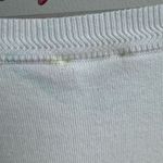 Chico's NWT Chico’s White Lightweight Knit Crochet Classic Sweater Size 0 Medium Crew Photo 6