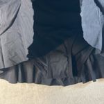 La Blanca  Black Ruched Swim Skirt Ruffle Flounce Built in Briefs Size 6 Photo 1