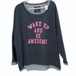 Wake Up and Be Awesome Sweatshirt UK Size 16/18 Photo 0