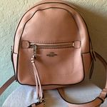 Coach : Pink Andi (F30530) Mini Leather Backpack- Silver Tone Photo 0