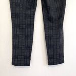 Ivanka Trump  Slim Ankle Pant Dark Gray Black Navy Plaid Ponte Pull On Crop Work Photo 12