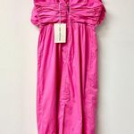 Mara Hoffman NWT Raquel Sleeveless Empired Waist Maxi Dress Hot Pink Women's 6 Photo 0
