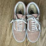 Vans  Old Skool Lace Up Low Suede Canvas Sneakers Pale Pink Men’s 6/Women’s 7.5 Photo 4