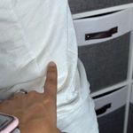 Lucy White Cowl Neck Hoodie Top Size XS White Photo 5