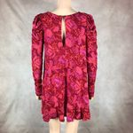 Free People  Hello Lover Floral Puffed Sleeve Tunic or Mini Dress NEW XS Photo 4
