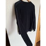 Love Your Melon Black Taped Crew Sweatshirt Large Fleece Photo 4