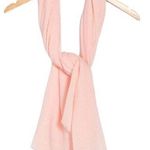 BCBG Women’s Oversized Pink Pleated Wrap Winter Scarf NWT Photo 1