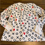 Hanna Andersson Pajama Top Love Xoxo Hearts Valentines Family Matching Large Black Photo 1