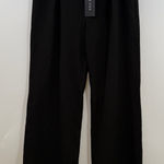 White Fox Boutique  One For The Team Pants Black wide leg trousers women's M NWT Photo 0