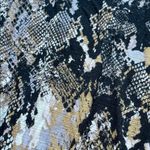 Jennifer Lopez Snakeskin Print Blouse - Black, Cream, Tan Photo 4