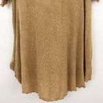LA Made New  Cold Shoulder V-Neck Alexa T-Shirt Ribbed Knit Bronze Photo 13