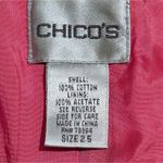 Chico's NEW Blazer Large L 14 2.5 Vibrant Paisley Black Orange Hot Pink Print Photo 1