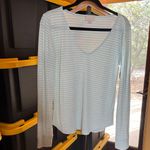 Gap  Love Collection Mint White Striped Pajama Set Size Small (XS Oversized) Photo 5