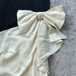 Vintage Jackie Bernard for Eklektik Long Sleeve Bow Dress Black White 14 Photo 1