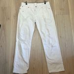7 For All Mankind  White Distressed Women’s Pants Photo 0