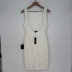 Lulus White Sleeveless Bodycon Dress Party Cocktail Evening Size L Size L Photo 8