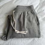 Madewell Miles Trouser Fleece Jogger Sweatpants in Light Heather Grey Photo 4