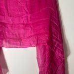 Silk Cashmere Pink fringe scarf shawl wrap Photo 13