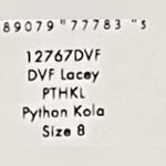 Diane Von Furstenberg  Lacey Python-print Wrap Dress‎ in Brown Silk Sz 8 Photo 10